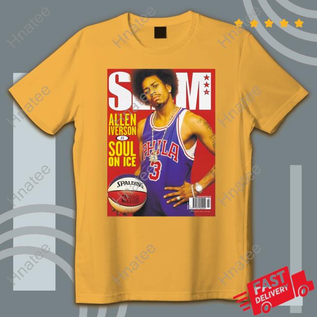 Official Slam Allen Iverson is Soul on Ice basketball shirt