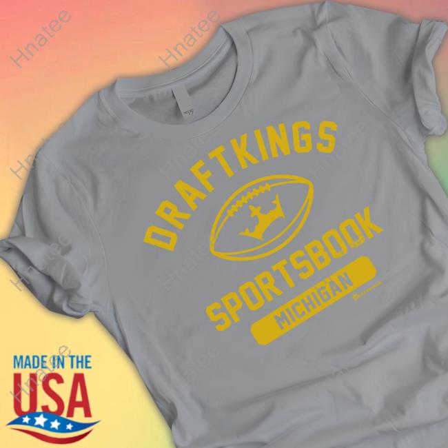 Official Draftkings Shop Draftkings Michigan Sportsbook Tee Official Draftkings Shop Draftkings Michigan Sportsbook Tee