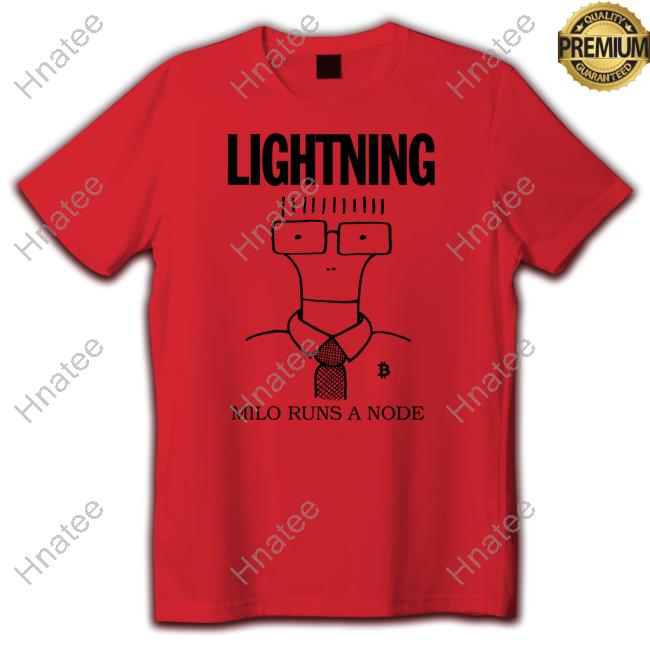 Lightning Store Milo Runs A Node Hoodie Lightning Store Milo Runs A Node Hoodie