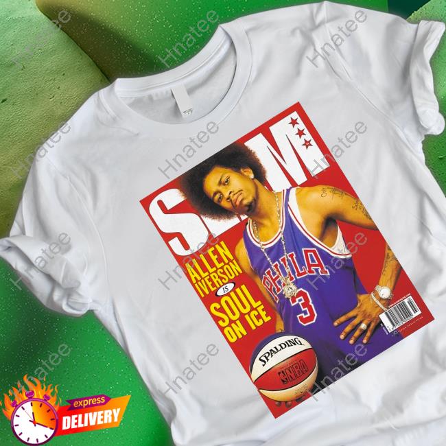 Official Slam Allen Iverson is Soul on Ice basketball shirt