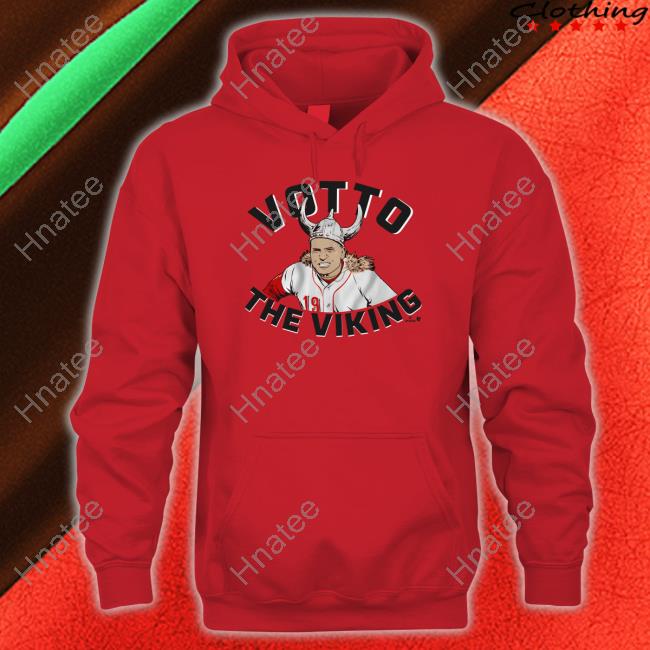 Breaking T Merch Cincinnati Reds Joey Votto The Vking Hoodied Sweatshirt -  Limotees