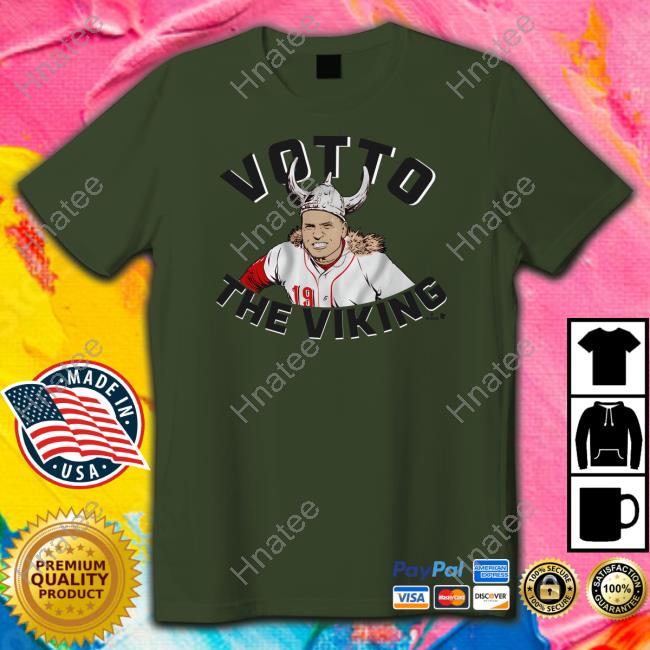 Breaking T Merch Cincinnati Reds Joey Votto The Vking Hoodied Sweatshirt -  Limotees