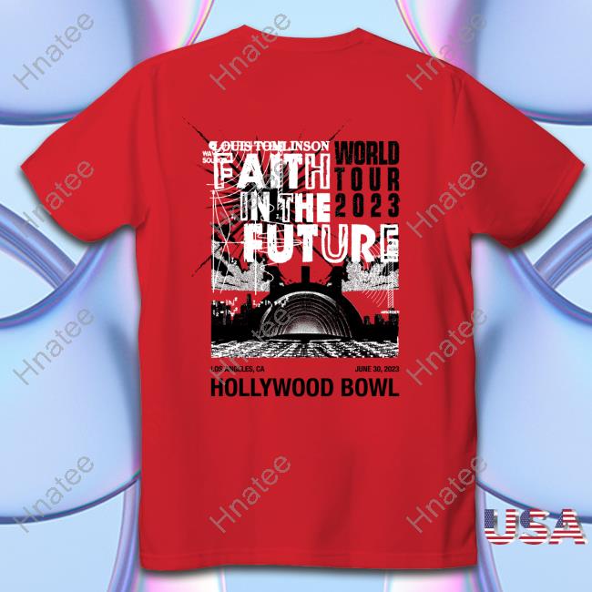 Louis Tomlinson Merch Hollywood Bowl World Tour Pink Hoodie - Sgatee