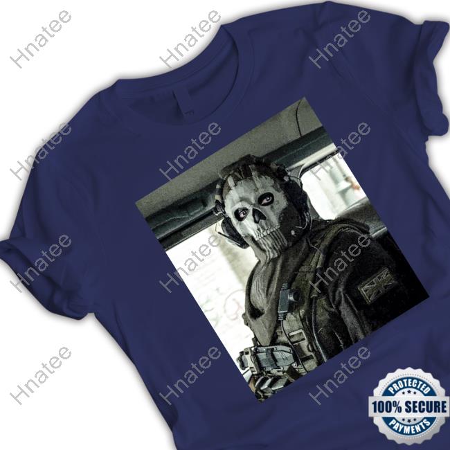 Modern Warfare II Ghost Art Charcoal Long Sleeve T-Shirt