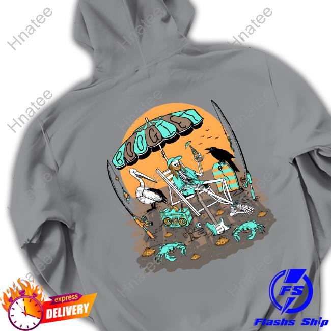 Official Boogie T Skeleton Beachy Boogs Long Sleeve T-Shirt Official Boogie T Skeleton Beachy Boogs Long Sleeve T-Shirt