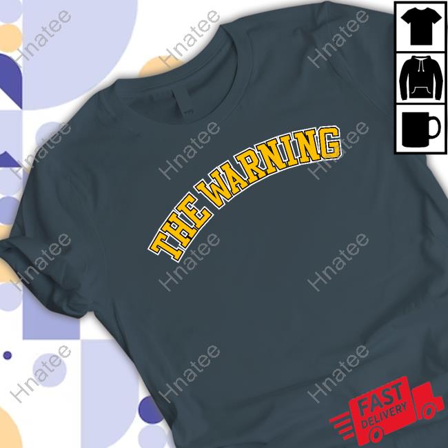 Official The Warning Merch Varsity Black Shirt Official The Warning Merch Varsity Black Shirt