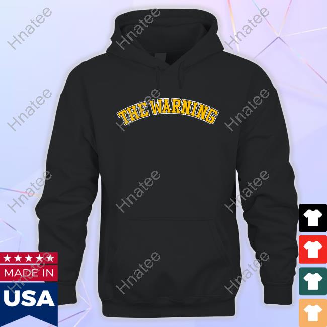 Official The Warning Merch Varsity Black Shirt Official The Warning Merch Varsity Black Shirt