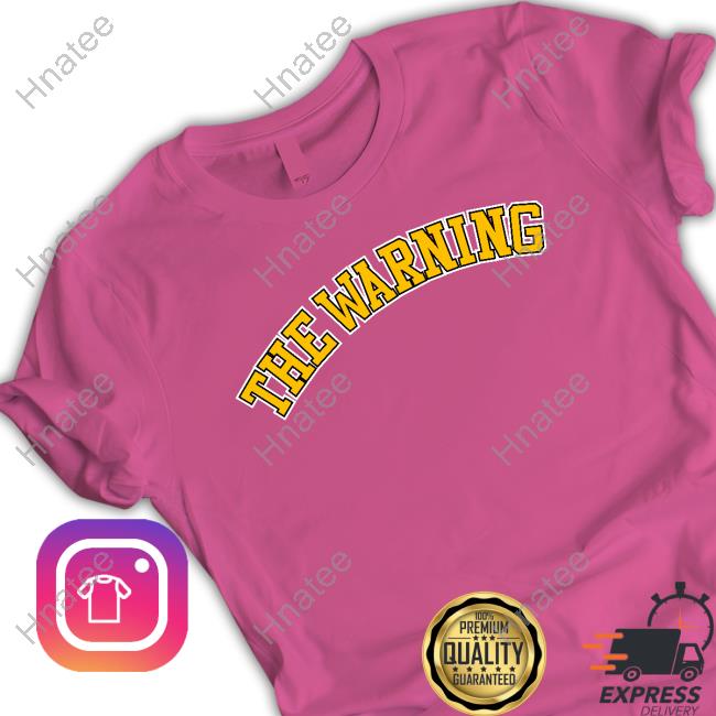 Official The Warning Merch Varsity Black Shirt Official The Warning Merch Varsity Black Shirt