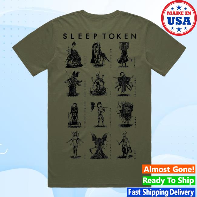 Sleep Token Tour Merch Store Tmbte Collection Hot Shirt Army