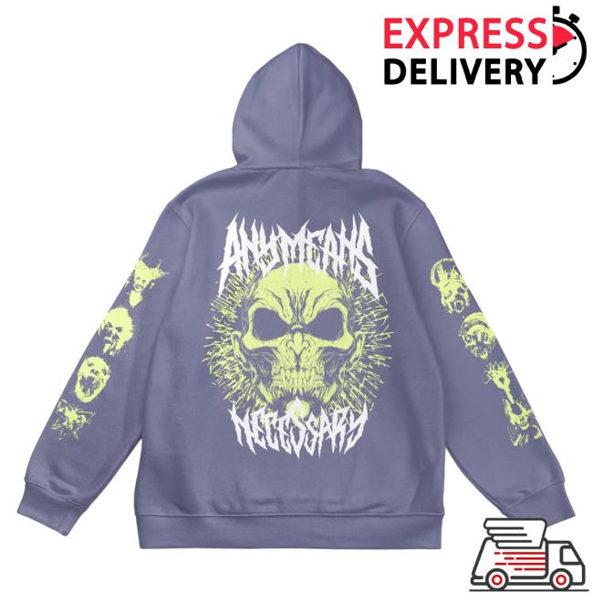 Official Any Means Necessary Clothing Vampire God Hoody Colony Blue Official Any Means Necessary Clothing Vampire God Hoody Colony Blue