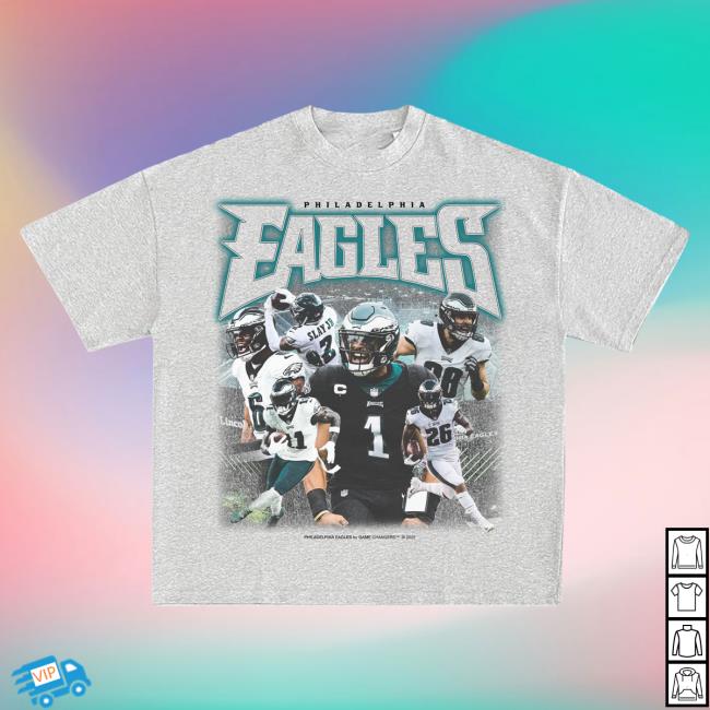 Official Game Changer La Philadelphia Eagles Shirt Ash GameChanger