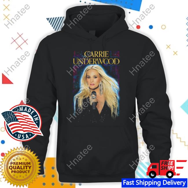 Official Carrie Underwood Merch Store Carrie Underwood Black Rhinestone Mic  Photo Shirt 2024 Carrie Underwood Clothing Shop - AFCMerch