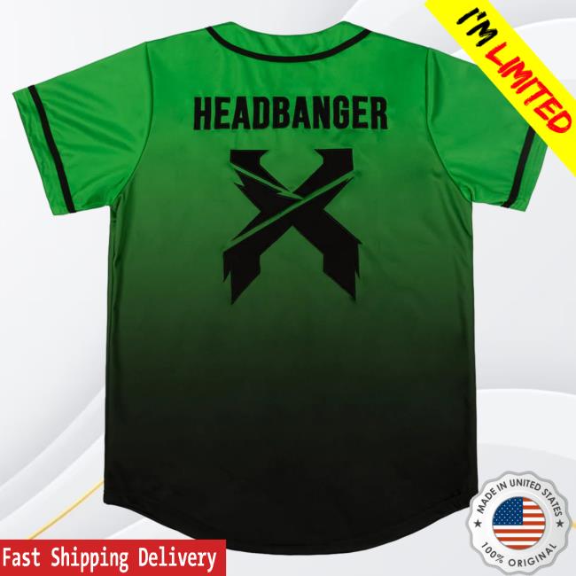 Official Excision Merch Headbanger Baseball Jersey Hot Shirt (Green/Black Gradient) Official Excision Merch Headbanger Baseball Jersey Hot Shirt (Green/Black Gradient)