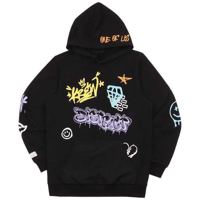 Krew District Merch Graffiti Pullover Hoodie