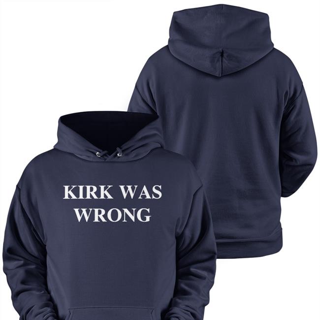 Barstool Sports Kirk Was Wrong Hoodie Black