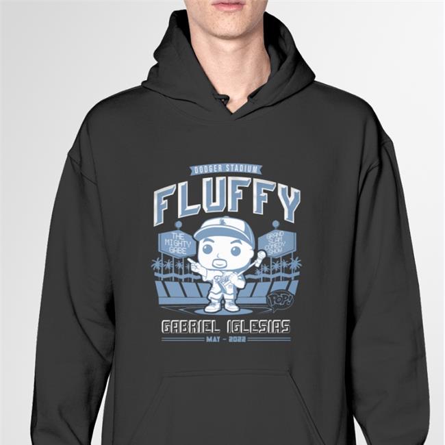 Fluffy Guy Merch Fluffy Funko Baseball Tee Shirt Dodger Stadium Fluffy Gabriel Iglesias May 2022