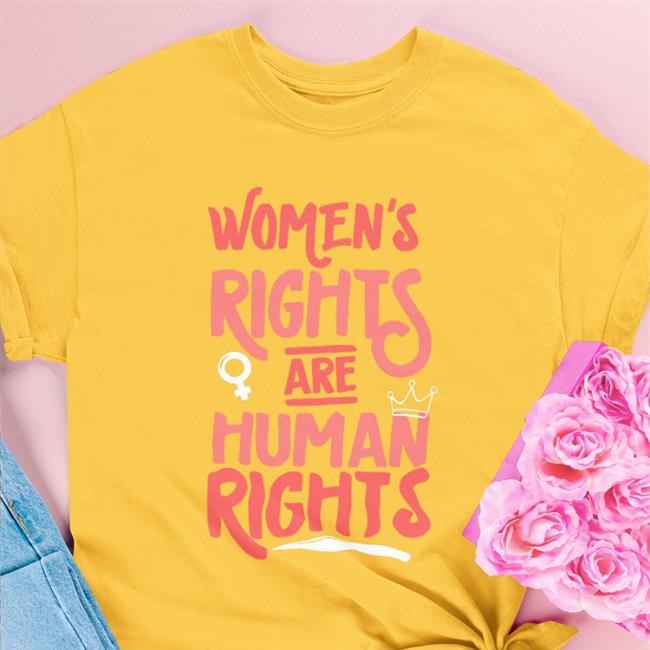 Feminist Women's Rights Are Human Rights V Neck T Shirt Aunt Crabby Calls Bullshit