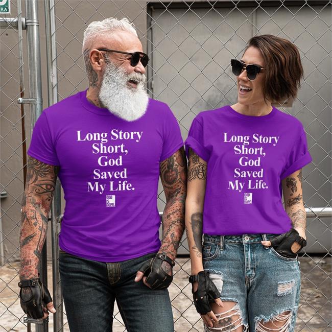 Yolett McPhee McCuin Long Story Short God Saved My Life T-Shirt