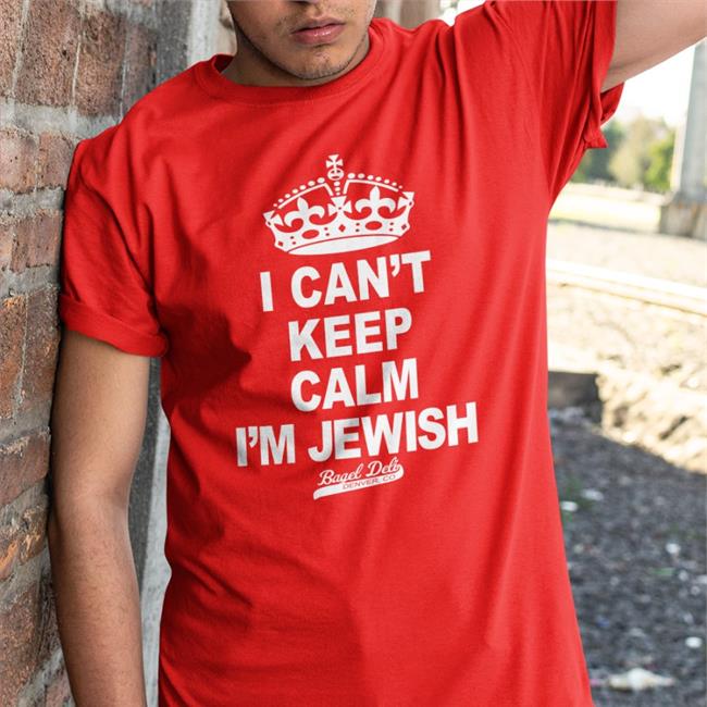 I Can't Keep Calm I'm Jewish Shirt Blue