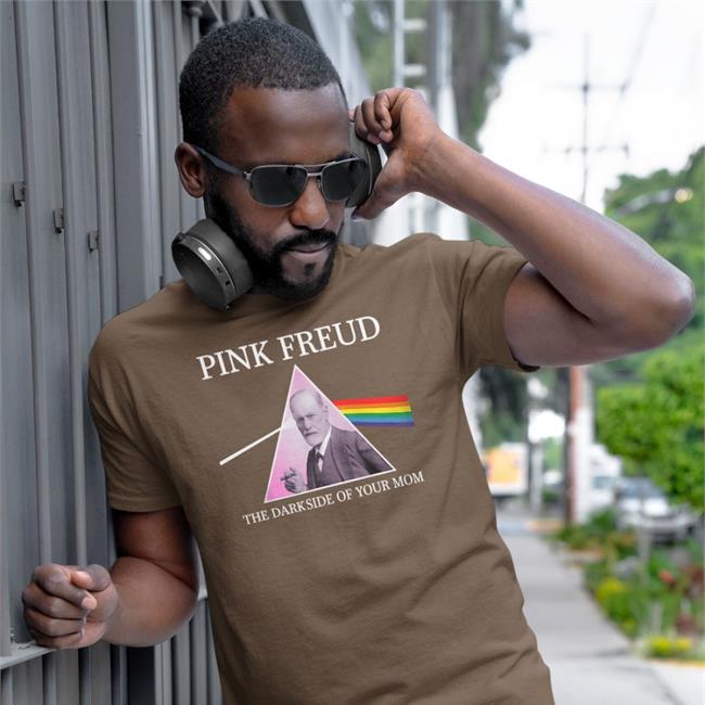 Shirts That Go Hard Psychology Pink Freud Side Of Your Mom Tank Top Sigmund Freud