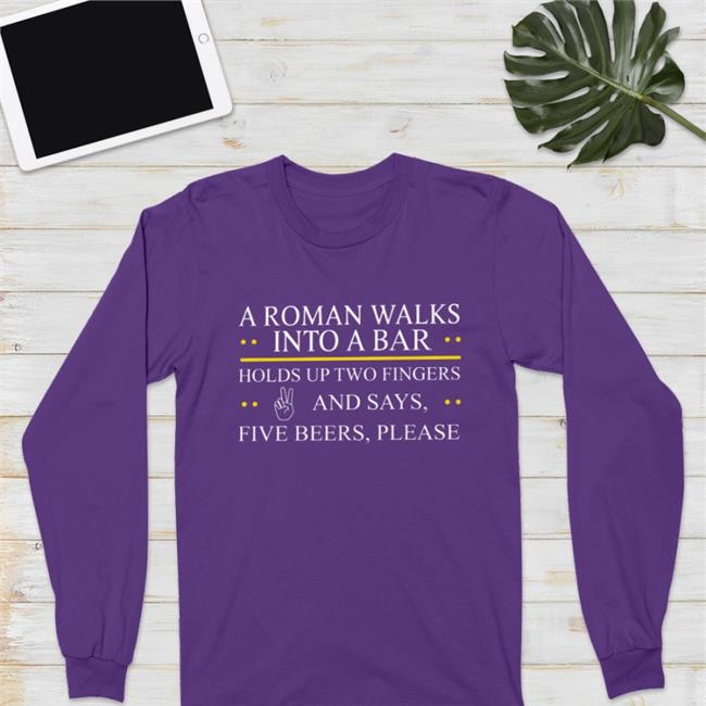 A Roman Walks Into A Bar Hoodie John M