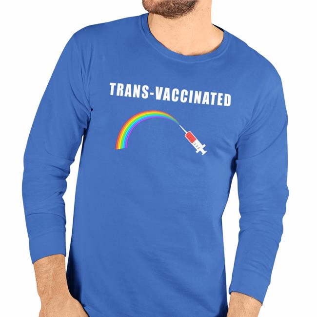 Trans-Vaccinated Rainbow T Shirt Alex Strenger