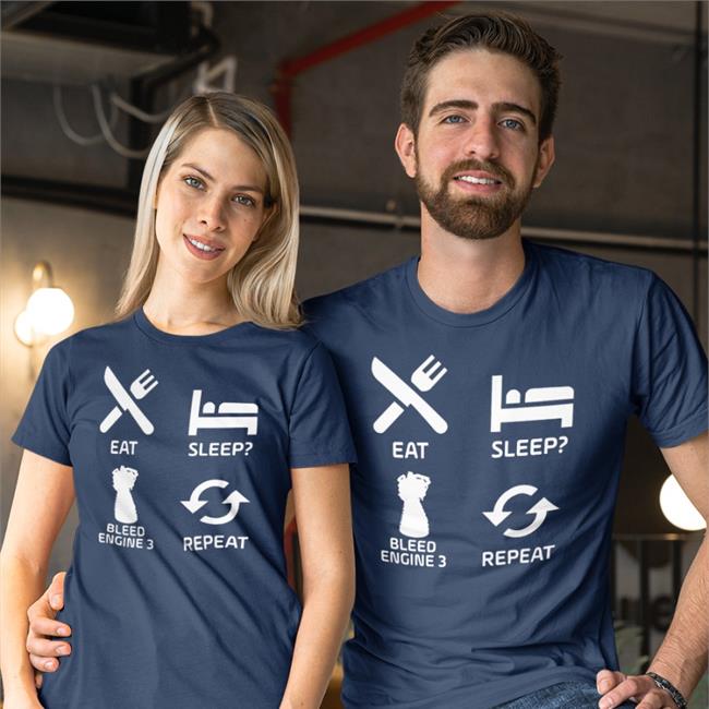 Nasa Spaceflight Merch Eat Sleep Bleed Engine 3 Repeat Shirts Kerbal Space Academy