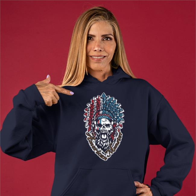 Patriotic Headdress American Monster Hooded Sweatshirt