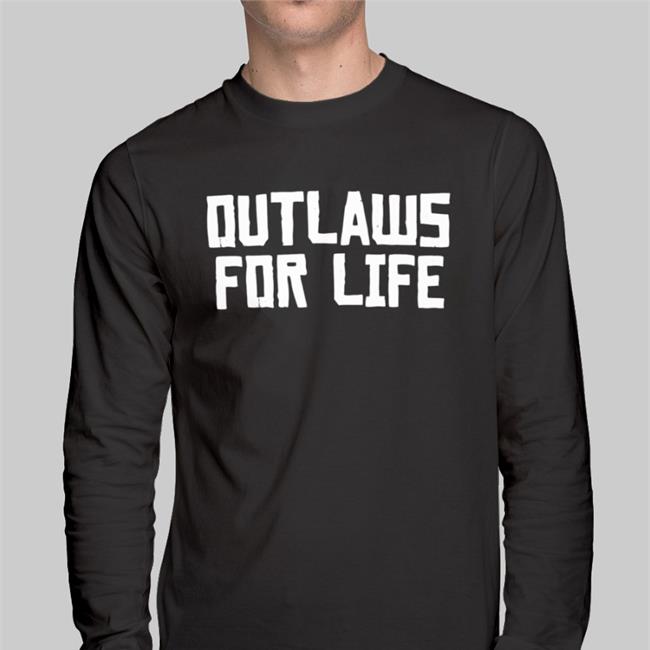 Outlaws For Life T Shirt Red
