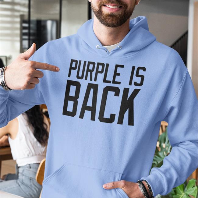 Purple Is Back Hoodie Dahlelama Store Merch