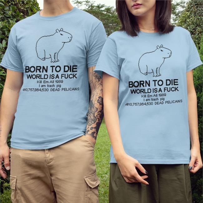 Tofu Pixel Born To Die Capybara Hooded Sweatshirt