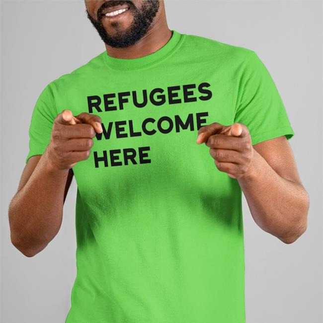 Refugees Welcome Here Tee Paul Bloomer