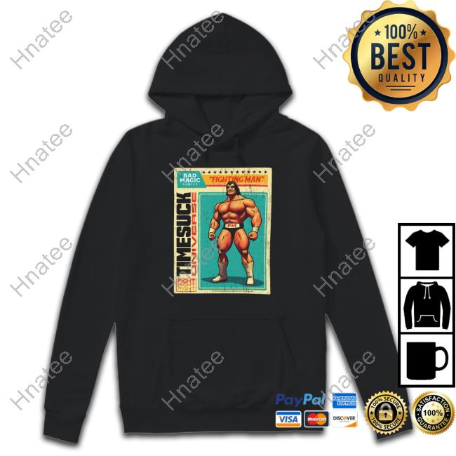 Fighting Man Time Suck Unverse Shirt Black