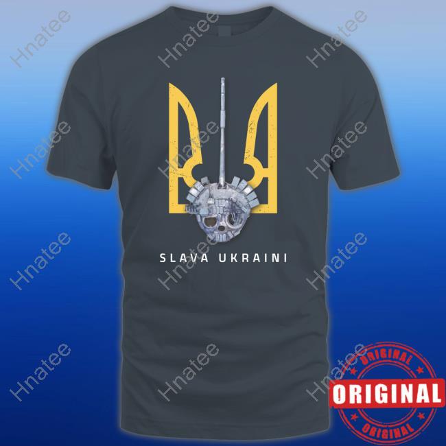 Official Saint Javelin Merch Slava Ukraini Turret T-Shirt