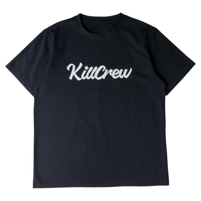 Official Kill Crew Apparel Clothing "Script" New Shirt - Black / White KillCrew Shop