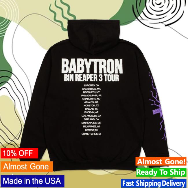 Official BR3 Tour Crewneck Sweatshirt Official Babytron Merch BR3 Tour Crew neck
