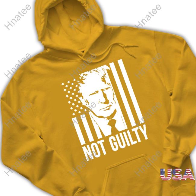 Trump Not Guilty Flag T Shirts Officialhodgetwins Merch Trump Not Guilty Flag T Shirt