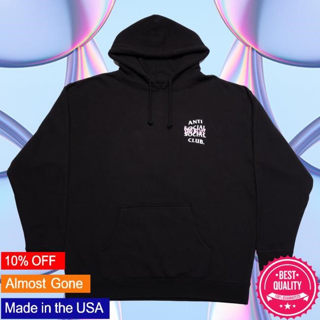 Official Sad Boyz Merch Sad Boyz Anti Pink Box Logo Pullover Hoodie - Black Sad Boyz Official Store