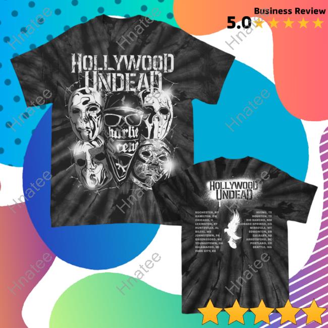 Hollywood Undead Metal Mask Rockzilla 2 Tour Tees