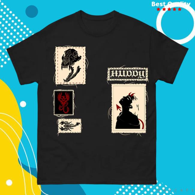 Official Huddy Hq Merch Patches Shirt