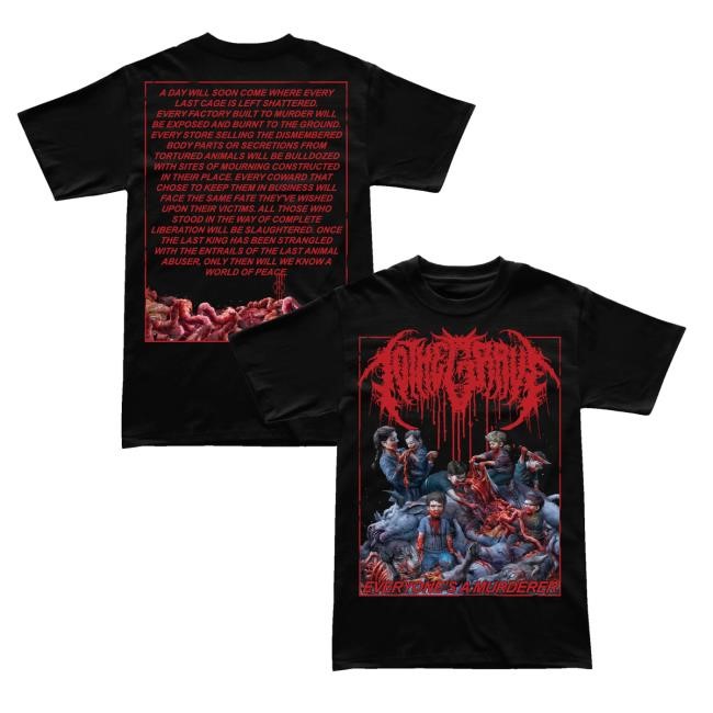 To The Grave "Everyone's A Murderer" Retro Shirt Black – To The Grave Shop Merch
