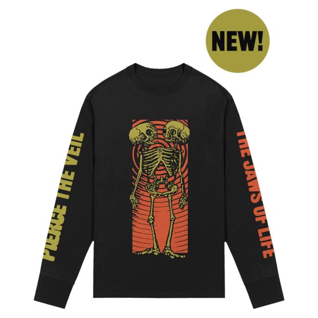 Official Ptv Merch Store Pierce The Veil Skeleton Lovers Long Sleeve T-Shirt PtvMerch