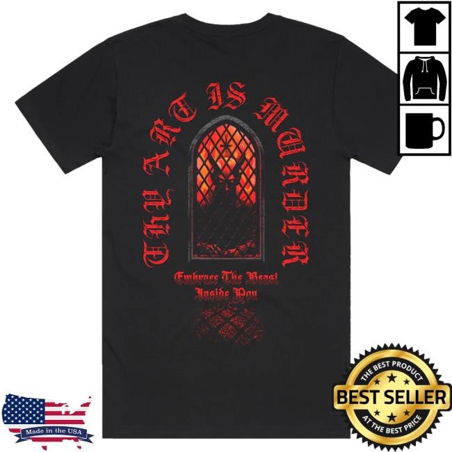 Official Merch Warfare Thy Art Is Murder Embrace The Beast // Shirt (Black)