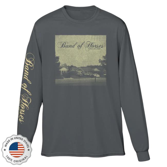 Official Band Of Horses Merch Mountain Moon Long Sleeve Tees BandofHorses