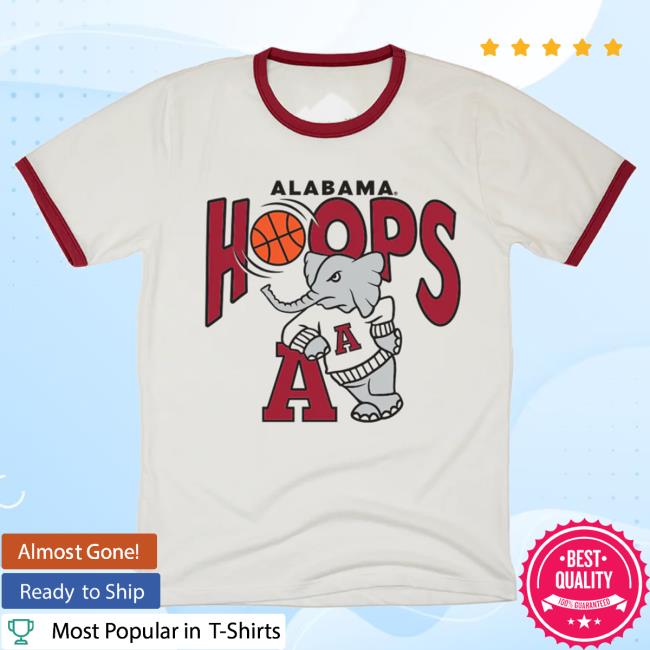 Alabama Crimson Tide Hoops Ringer Tee