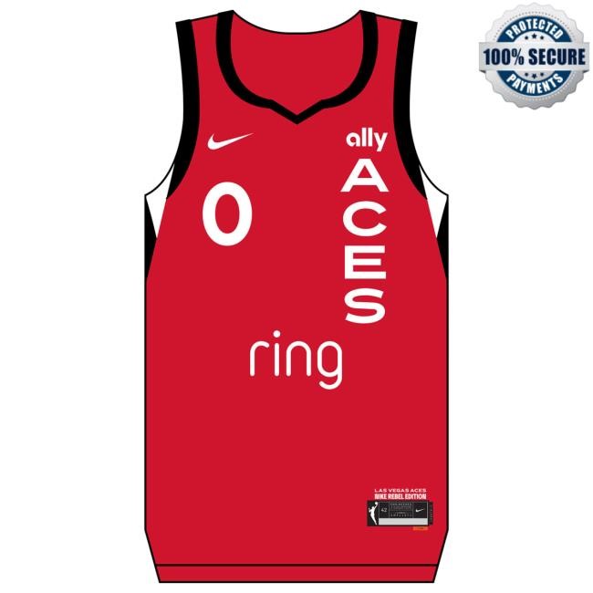 Nike Las Vegas Aces Jackie Young Rebel Jersey New Shirt