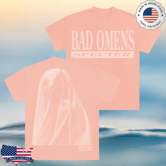 Official Bad Omens Merch Store Ghost Tees - PEACH BadOmens