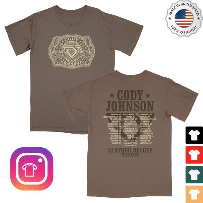 Official Official Cody Johnson Merch Store Cody Johnson Belt Buckle Tour T Shirt