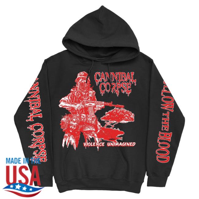 Official Kings Road Merch Store Cannibal Corpse Follow The Blood Sweatshirts (Black) Kings Road Shop CannibalCorpse