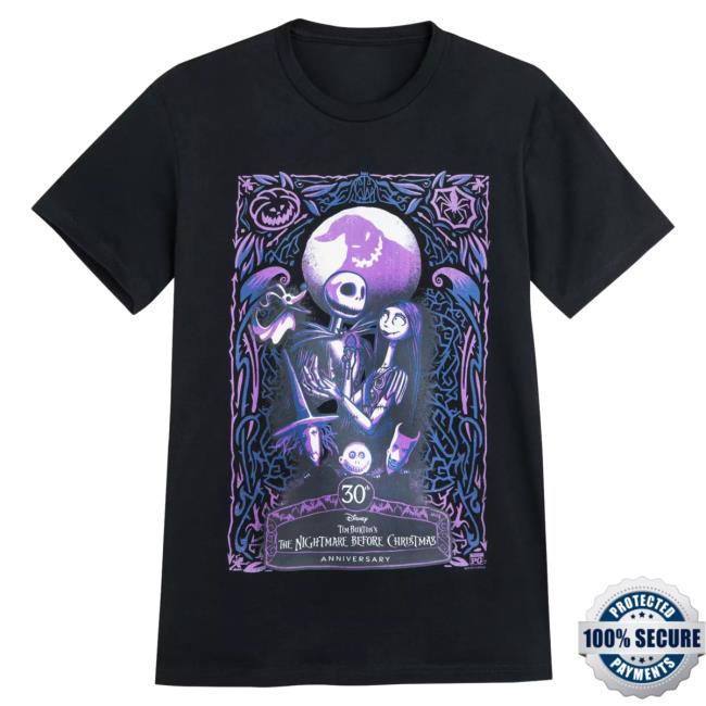 Official Shop Disney Merch Store The Nightmare Before Christmas Shirt 30th Anniversary Shopdisney Appare Clothing